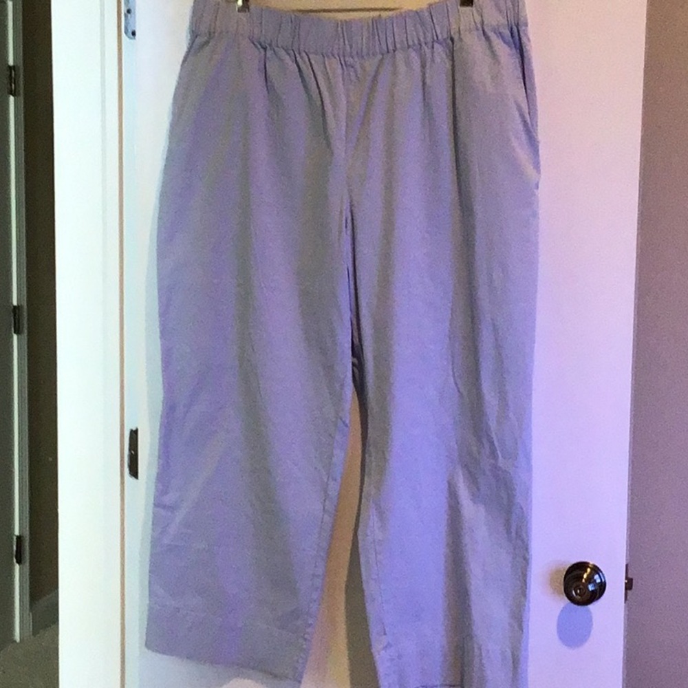 Light blue elastic waist pants